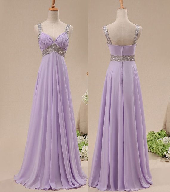 Crystal Straps Chiffon Long Prom Dresses,evening Dresses,prom Dresses 2015,wedding Party Dresses